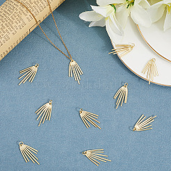 10Pcs Brass Pendants&nbsp;KK-BBC0020-12