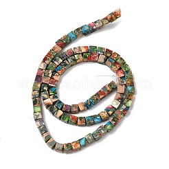 Dyed Synthetic Imperial Jasper Beads Strands&nbsp;G-H087-F02-01A-1