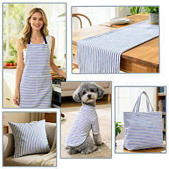 Stripe Polyester Fabric&nbsp;DIY-WH0816-131B