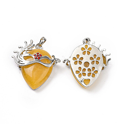 Natural Topaz Jade Pendants&nbsp;G-P496-02P-05