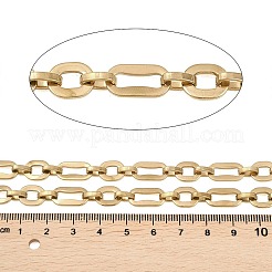 201 Stainless Steel Oval Link Chains&nbsp;CHS-F024-02A-G