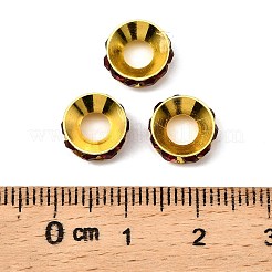 Brass Rhinestone Spacer Beads&nbsp;LS-RB-A020-9mm-22G
