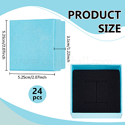 Square Cardboard Jewelry Storage Boxes&nbsp;CON-WH0115-35A