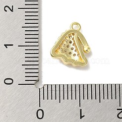 Brass Micro Pave Cubic Zirconia Charms&nbsp;KK-P278-08G