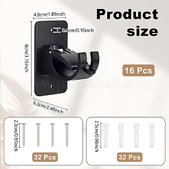 16Pcs Self-adhesive ABS Curtain Rod Hook Hangers&nbsp;FIND-WA0001-28