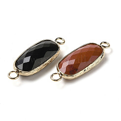 Natural Mixed Gemstone Faceted Connector Charms&nbsp;G-K354-01KCG