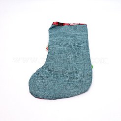 Bear Cloth Hanging Christmas Stocking&nbsp;HJEW-SZC0004-20