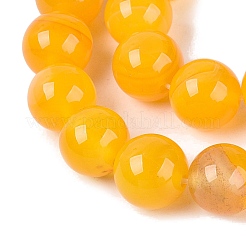Dyed Natural Agate Beads Strands&nbsp;G-Q606-12MM-A01