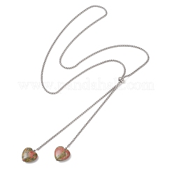 304 Stainless Steel Box Chain Lariat Necklaces&nbsp;NJEW-JN05889