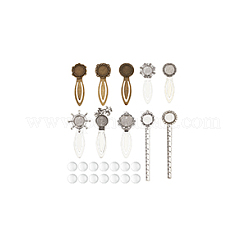 38pcs 14 Styles Alloy with  Iron Bookmark Cabochon Setting&nbsp;FIND-NB0005-25