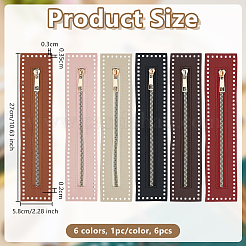 6Pcs 6 Colors Garment Accessories&nbsp;FIND-OC0014-09B