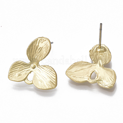 Smooth Surface Alloy Stud Earring Findings&nbsp;PALLOY-T064-06MG