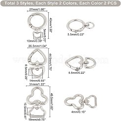 12Pcs 3 Style Alloy Swivel Clasps&nbsp;FIND-WR0003-61