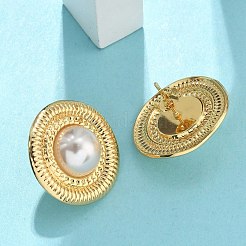 201 Stainless Steel Stud Earrings&nbsp;EJEW-D354-08G-01