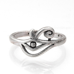 Adjustable Brass Cuff Finger Rings&nbsp;RJEW-R134-45AS