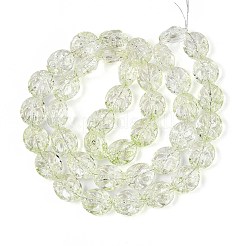 Baking Paint Transparent Glass Beads Strands&nbsp;DGLA-N017-04I