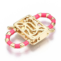 Brass Clasps&nbsp;KK-S362-003-NR