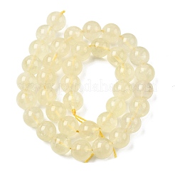 Natural Lemon Quartz(Heated) Beads Strands&nbsp;G-B167-A11-10mm