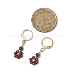 Natural Mixed Stone Leverback Earrings&nbsp;EJEW-JE06165