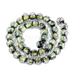 Handmade Foil Glass Lampwork Beads Strands&nbsp;DICH-T023-02C