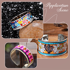2Pcs Alloy Grooved Bangles&nbsp;FIND-BBC0005-34A