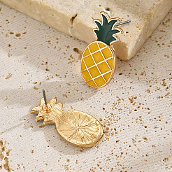 Alloy Pineapple Stud Earrings&nbsp;WJ2176