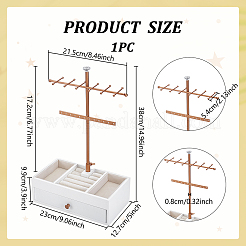 Velvet Jewelry Organizer Stands&nbsp;ODIS-WH0086-206
