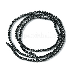 Natural Black Tourmaline Beads Strands&nbsp;X-G-F748-Y01-01