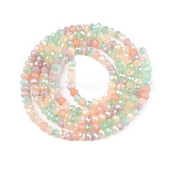 Electroplate Glass Beads Strands&nbsp;GLAA-T023-A16-03