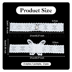 1 Set Butterfly Polyester Garter Leg Ring Sets&nbsp;DIY-OC0013-43A