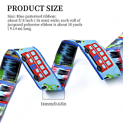 Embroidered Polyester Jacquard Ribbon&nbsp;SRIB-K008-B03