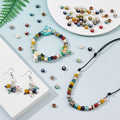 120Pcs 12 Colors Handmade Porcelain Beads&nbsp;PORC-DC0001-14