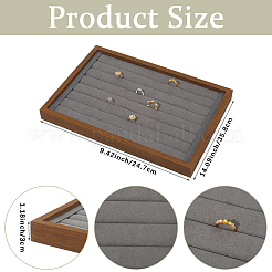 Rectangle Velvet Covered with Ring Display Trays&nbsp;ODIS-WH20015-05
