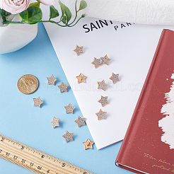 16Pcs 1-Hole Alloy Rhinestone Shank Buttons&nbsp;BUTT-GF0001-26KCG