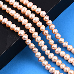Natural Cultured Freshwater Pearl Beads Strands&nbsp;PEAR-N013-06D
