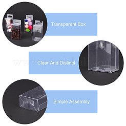 Foldable Transparent PVC Plastic Gift Boxes&nbsp;CON-WH0076-15C