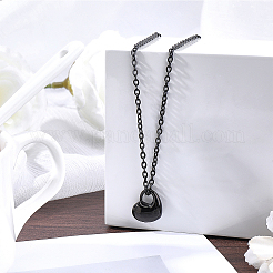 1Pc 304 Stainless Steel Heart Pendant Urn Ashes Necklaces&nbsp;NJEW-CN0001-20EB