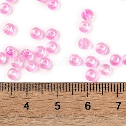 Transparent Inside Colours Glass Seed Beads&nbsp;X1-SEED-A032-04P