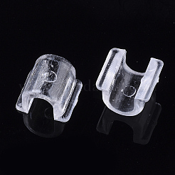 Transparent AS Plastic Base Buckle Hair Findings&nbsp;FIND-T064-004B-01A