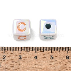 Plating Opaque Acrylic Beads&nbsp;AC-CBA529B-02