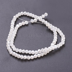 Faceted(32 Facets) Round Electroplate Imitation Jade Glass Beads Strands&nbsp;X-EGLA-D021-03