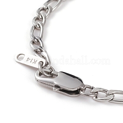 Tarnish Resistant Women' s 304 Stainless Steel Figaro Chains&nbsp;BJEW-JB05841-01