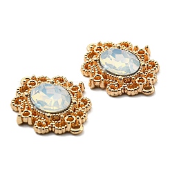 Golden Plated Alloy Oval Connector Charms&nbsp;FIND-B022-02G-01