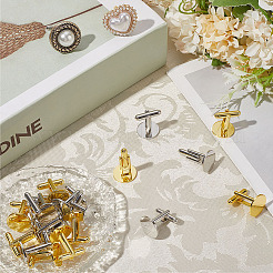 20Pcs 2 Colors Rack Plating Brass Cuff Buttons&nbsp;KK-SC0006-44