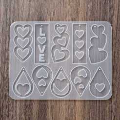 Heart Earrings Pendants DIY Silicone Mold&nbsp;LS-DIY-Q033-06A