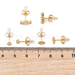 3 Pairs Valentine's Day 304 Stainless Steel & Crystal Rhinestone Stud Earrings for Women&nbsp;EJEW-G470-01G
