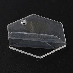 Transparent Acrylic Blank Big Pendants&nbsp;TACR-WH0014-20