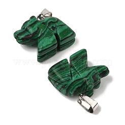Natural & Synthetic Mixed Gemstone Pendants&nbsp;G-B127-02P