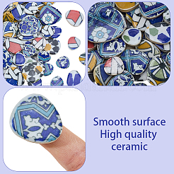 500G 4 Colors Mosaic Tiles Porcelain Cabochons&nbsp;DIY-SP0007-87