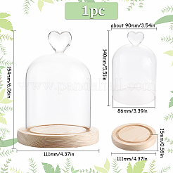1Pc Glass Dome Cover&nbsp;AJEW-SC0002-61C